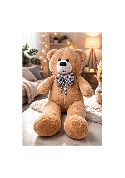 100 Cm Peluş Ayıcık Peluş Ayı Hediyelik Peluş Oyuncak Sevgiliye Kahve