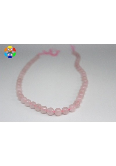 Pembe Kuvars Taşı Dizi 8Mm