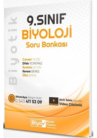 9. Sınıf Biyoloji Biyotik Soru Bankası