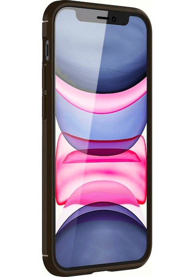 Apple Uyumlu iPhone 11 Kılıf Focus Carbon Desen Silikon Kapak Kahverengi