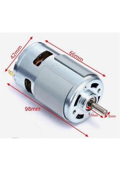 Rs 775 Dc Motor Rulmanlı 12-36 Volt 12000 Rpm Şarjlı Matkap – Cnc
