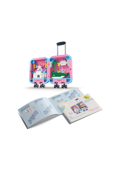 Ogi Mogi Toys Eğitici Bloklar Pembe Valiz 519 Parça  Yapı Seti