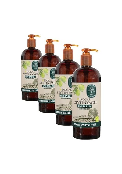 Eyüp Sabri Tuncer Doğal Zeytinyağli Sivi Sabun 750 Ml Pet Şişe 1 X 750 Ml 4 Paketi