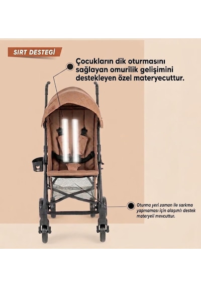 Rival Rv133 Lizbon Baston Bebek Arabası Siyah