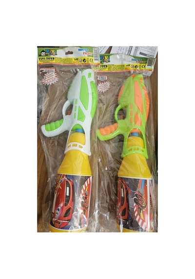Araba Desenli 500 Ml. Depolu 45 Cm. Boyunda Kaliteli Oyuncak Su Tabancası