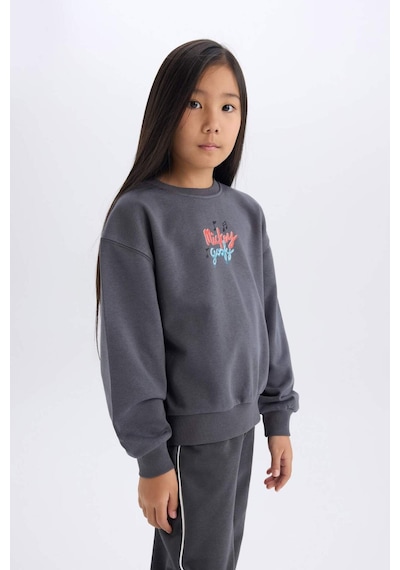 DeFacto Kız Çocuk Disney Mickey Mouse &Friends Oversize Geniş Kalıp Kapüşonlu Sırt Baskılı Sweatshirt D4378A824WNAR148 Antrasit DeFacto Kız Çocuk Disney Mickey Mouse &Friends Oversize Geniş Kalıp Kapüşonlu Sırt Baskılı Sweatshirt D4378A824WNAR148 Antrasit
