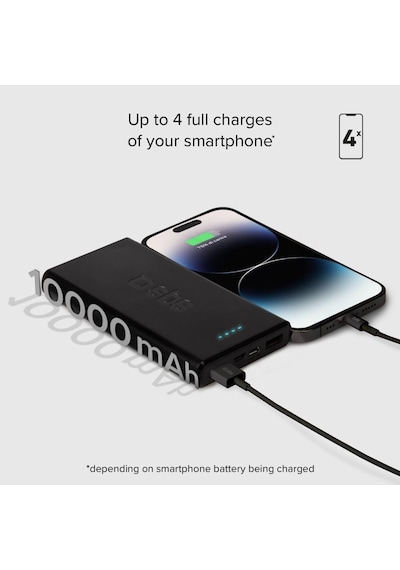 SBS Powerbank TTBB10000FASTK 10.000 mAh 2 Usb 2.1 A Taşınabilir Şarj Cihazı Siyah