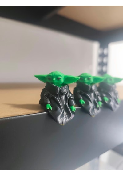 Baby Yoda 4lü Set Figür Monitör İçin Biblo 4 Adet Figür