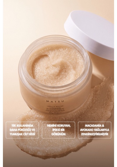 Vanilla Butter Besleyici Vanilya & Badem Vücut Peelingi 300 Gr