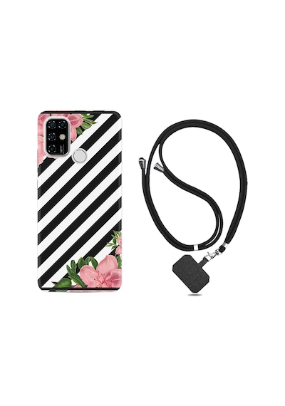 Casper Via F20 Kılıf Boyun Askılı Strip Flowers 2 1409