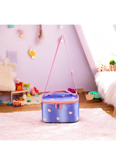 Kız İlkokul Ortopedik 3'lü Set Kalemlik Beslenme Çanta Model 10