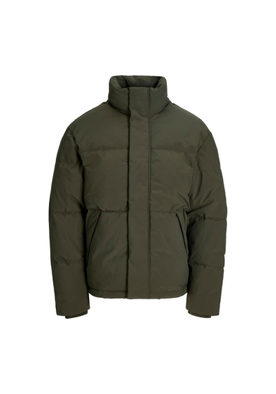 Jack & Jones Jjesoho Puffer Collar Aw26 Sn Rosin Siyah