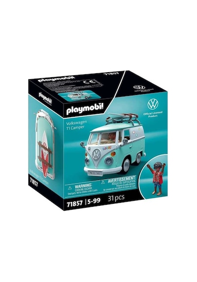 Playmobil X Volkswagen T1 Camper Mt 71857 Çok Renkli