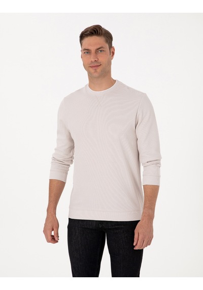 Pierre Cardin Erkek Taş Sweatshirt 50311649-vr049 Taş