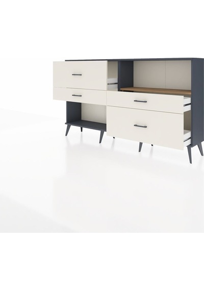 Arges Konsol Tek Raflı 4 Çekmeceli 176x30x99 Antrasit-çam/aytaşı Atlas Çam/aytası - Antrasıt Arges Konsol Tek Raflı 4 Çekmeceli 176x30x99 Antrasit-çam/aytaşı Atlas Çam/aytası - Antrasıt