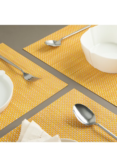 Maxstyle Horizon Safran 4 Parça Amerikan Servis 30x45 Cm Renkli