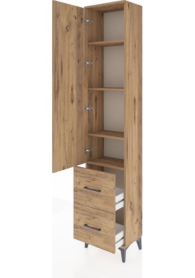 Arges Dolap 4 Raflı 2 Çekmeceli Tek Kapaklı 44x30x221 Çam-çam Atlas Çam Arges Dolap 4 Raflı 2 Çekmeceli Tek Kapaklı 44x30x221 Çam-çam Atlas Çam
