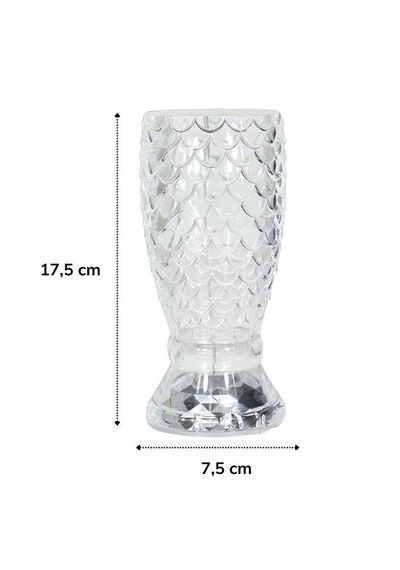 Balık Süzgeç Model Usb Şarjlı Kumandalı 16farklı Işık Modlu Masa Üstü Kristal Akrilik Led 5332 .
