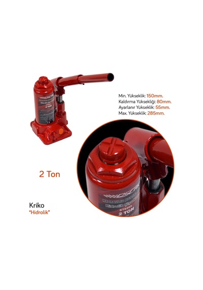 Oscar Hidrolik Kriko 2 Ton Şişe Tip Osn-0801