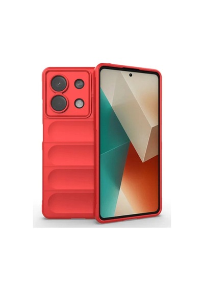 Poco X6 Kılıf Optimum Silikon - Kırmızı İtdark312