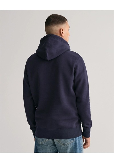 Gant Erkek Lacivert Regular Fit Kapüşonlu Sweatshirt-lacivert Lacivert
