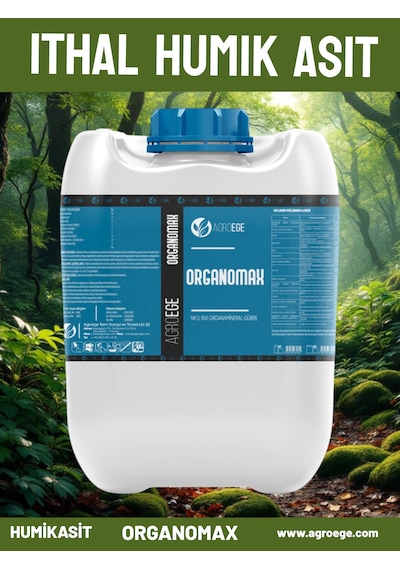 Agroege Organomax İthal Humik Fulvik Asit 20 LT