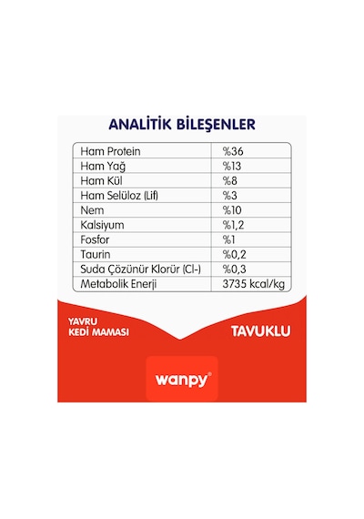 Tahılsız Hipoalerjenik Yüksek Proteinli Tavuklu Yavru Kedi Maması 8 Kg