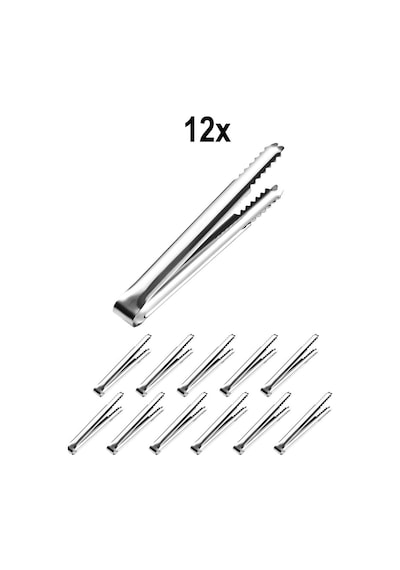 12 Adet 304 Çelik 14,8 Cm. Buz Ve Şeker Maşası Mt130-12