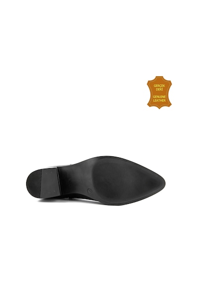 Hush Puppies Befasi 725011 Gerçek Deri, Anatomik, Kadın Bot Cilt Siyah Siyah Cilt
