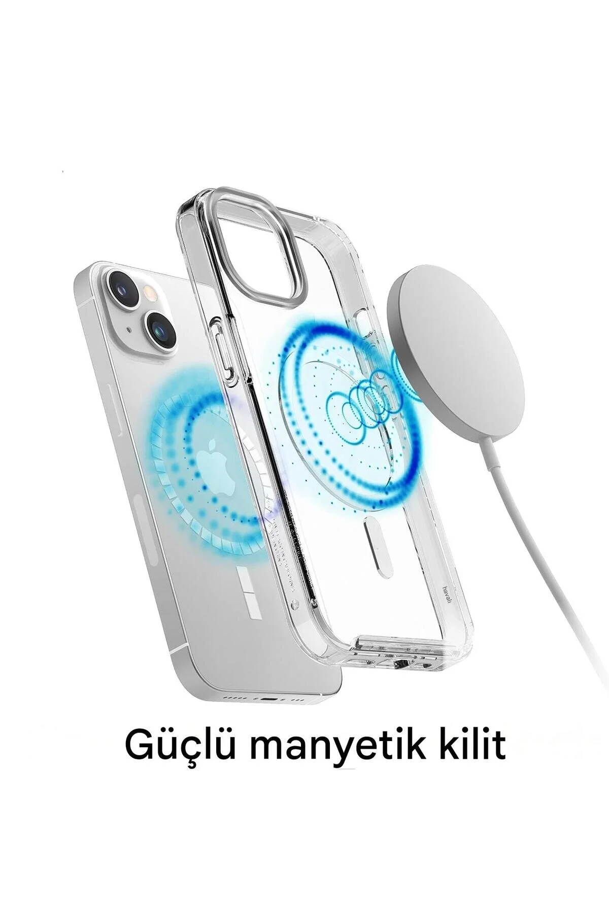 İphone 14 Plus Şeffaf Mika Kılıf Magsafe Uyumlu Sararmayan İnce Koruyucu Telefon Kılıfı Seffaf