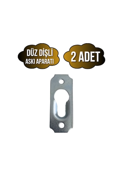 Tablo Ve Çerçeve Askı Demiri Dişli Askı Aparatı Metal Boy:40mm En:15mm 2 Adet Krom