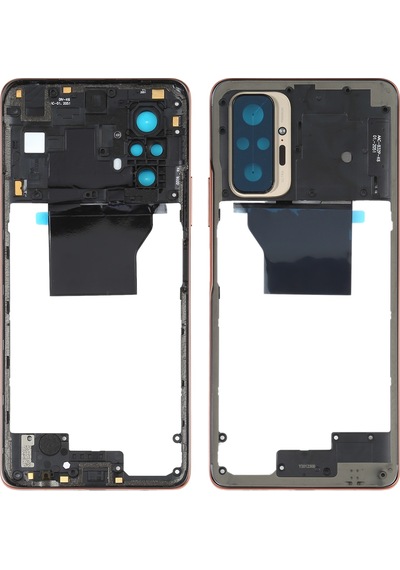 Xiaomi Redmi Note 10 Pro Max / Redmi Note 10 Pro / Redmi Note 10 Pro Hindistan İçin  Orta Çerçeve Çerçeve Plakası M2101k6p M2101k6g M2101k6ı Altın