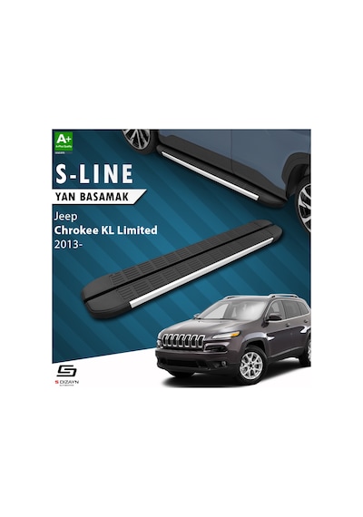 S-Dizayn Jeep Cherokee KL S-Line Aluminyum Yan Basamak 173 Cm 201