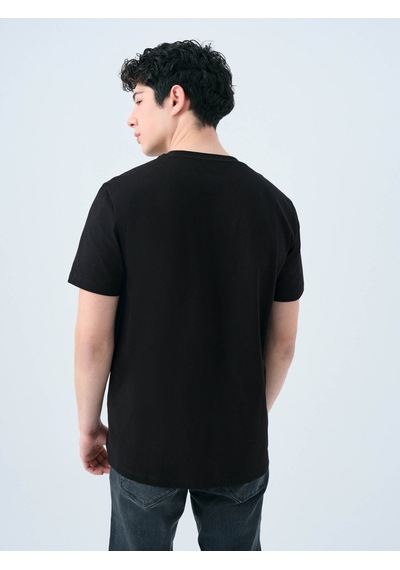Loft Regular Fit Siyah Erkek T-shirt Lf2039570 Siyah