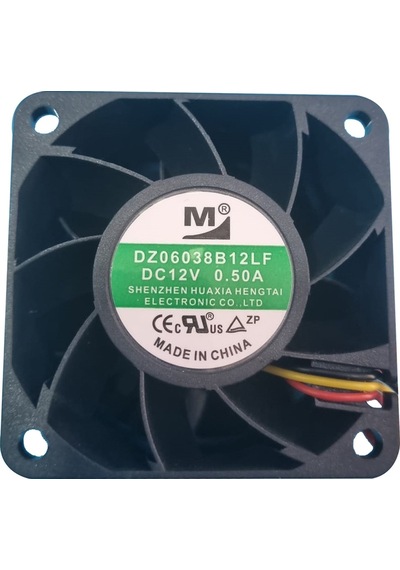 M Fan Dz06038B12Lf 12V 0.50A 3 Kablo Kare Fan