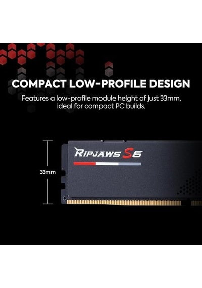 G.skill Ripjaws S5 24 Gb 5200 Mhz Cl40 F5-5200j4040a24gx1-rs5k Ddr5 Ram