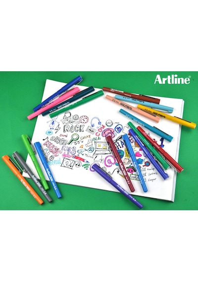 Artline 200n Fine Keçe Uçlu Yazı Kalemi Uç:0,4 Mm, Magenta
