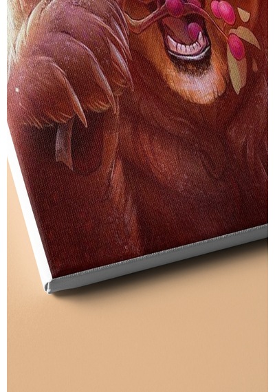 Webstyle Sayılarla Boyama Seti Kasnaklı Sevimli Boz Ayı 60 X 75 Cm