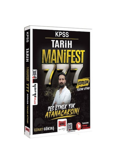 Yargı 2026 Kpss Tarih Manifest Serisi 777 Soruda Tamamı Video Çözümlü Tekrar Kitabı Yargı Yayınları