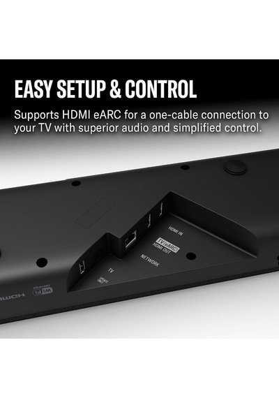 Dolby Atmos, Kablosuz Subwoofer Ve Alexa Dahili Gerçek X Bar 50a Ses Çubuğu - Siyah