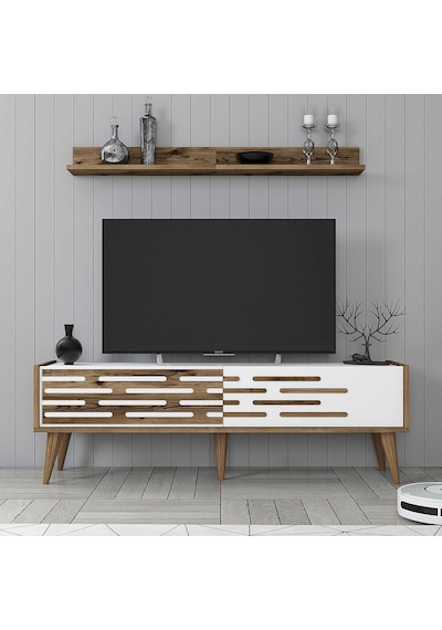 Variant Valensiya 140cm Tv Ünitesi - Ceviz / Beyaz