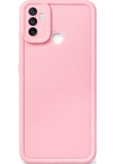 Oppo A53 4g Uyumlu Kamera Çıkıntılı Mat Silikon Telefon Kılıfı Pembe