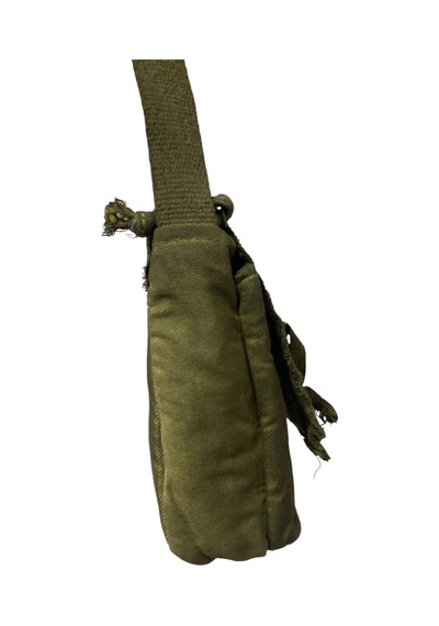 Old Cotton Cargo Vintage Küçük Salaş Unisex Günlük Çapraz Postacı Çantası S Boy 26x20cm Haki