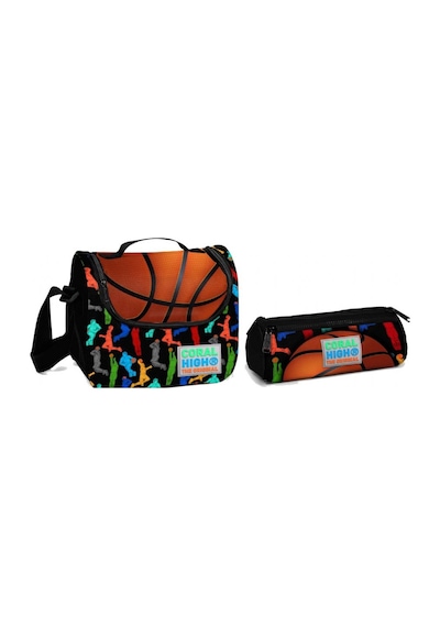 Coral High Siyah Basketbol Erkek Çocuk Beslenme Ve Kalemlik Seti