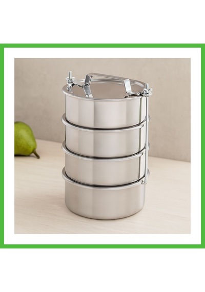 Vaveni Çelik Sefer Tası 14 Cm - 4'lü Set 4.5 Cm Derinlik Arz