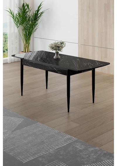 Canisa Asfel Serisi Mdf 77x130 Siyah Mermer Desen Yandan Açılabilir Mutfak Masa Takımı 4 Antrasit Sandalye Siyah Mermer Masa Antrasit Sandalye Canisa Asfel Serisi Mdf 77x130 Siyah Mermer Desen Yandan Açılabilir Mutfak Masa Takımı 4 Antrasit Sandalye Siyah Mermer Masa Antrasit Sandalye