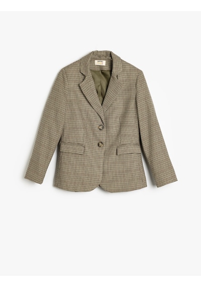 Koton Kruvaze Blazer Ceket Uzun Kollu Cep Detaylı Viskon Karışımlı Kahverengi Ekose 5wkg20084aw Kahverengi Ekoseli Kahverengi Koton Kruvaze Blazer Ceket Uzun Kollu Cep Detaylı Viskon Karışımlı Kahverengi Ekose 5wkg20084aw Kahverengi Ekoseli Kahverengi