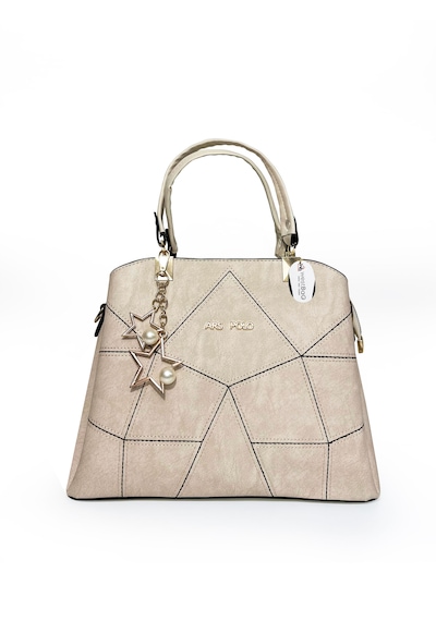 Westbag Kadın Butterfly El Ve Omuz Çantası Kol Çantası Charm Detaylı Bej