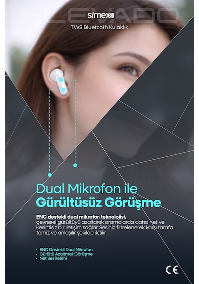 Simex Elevado Bluetooth 5.3 Kulak İçi Kulaklık