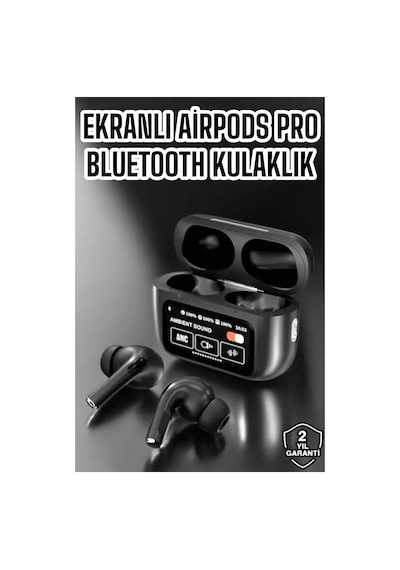 Yeni Nesil Bluetooth Kulaklık Ekranlı Yüksek Ses Kaliteli Uzun Şarj Süreli